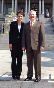 Alan Snell, M.D., and Lisa Harris, M.D.