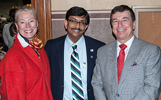 Dr. Azad with Dr. and Mrs. Pond Azad with Ponds