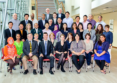 Dr. Welsh with physician group Dr. Welsh with physician group